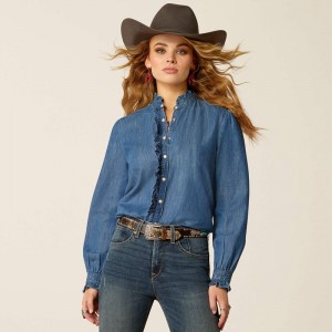 Ariat Ingalls Top Niebieskie Polska | JXVLFO-823