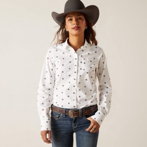 Ariat Kirby Stretch Shirt Thunderbird Print Polska | LICDRE-018