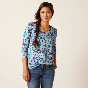 Ariat Laguna Top Riverton Print Polska | SRPNTE-568