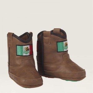 Ariat Lk Lil Stompers Mexico Boot Brązowe Polska | JDWCXY-985