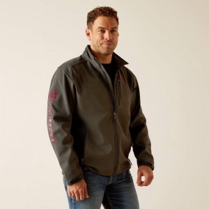 Ariat Logo 2.0 Softshell Jacket Char/Americana Polska | TOAWIU-160