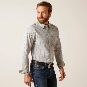 Ariat Maddox Stretch Modern Fit Shirt Szare Polska | BGLXYJ-897