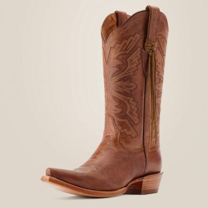 Ariat Martina Western Boot Ole Tan Polska | VUJASR-954