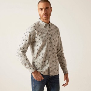 Ariat Memphis Stretch Modern Fit Shirt Szare Polska | ZDTNHF-924