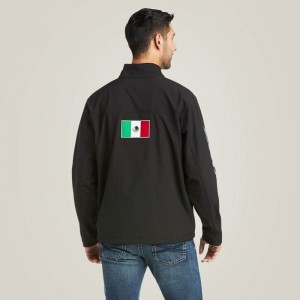 Ariat New Team Softshell Mexico Jacket Czarne Polska | EYKJAG-832