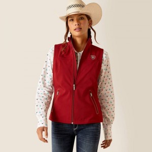 Ariat New Team Softshell Vest Sun-Dried Tomato Polska | CUVGEM-123