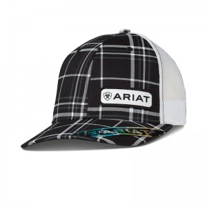 Ariat Offset Logo Cap Czarne Polska | VZRTDU-542