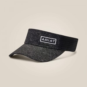 Ariat Offset Logo Visor Czarne Polska | PQAKYO-789