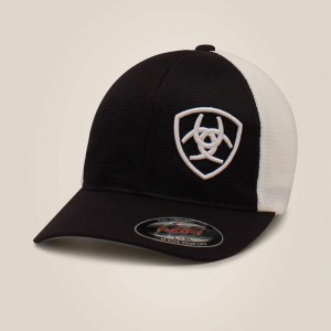 Ariat Offset Shield Mech Cap Czarne Polska | HNIPWC-035