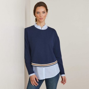 Ariat Pacifica Sweatshirt Granatowe Polska | AXRJUF-907