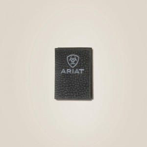 Ariat Pebble Leather Trifold Wallet Czarne Polska | VICSEY-895