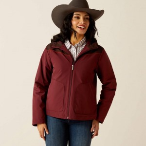 Ariat Pioneer Stretchshell Jacket Tawny Port/Chocolate Plum Polska | PWVZTR-014