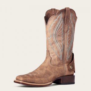 Ariat Primetime Ez Zip Western Boot Brązowe Polska | WZFRDL-297