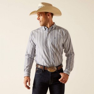 Ariat Pro Series Ross Classic Fit Shirt Granatowe Polska | FQWHUP-034