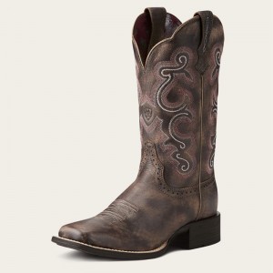 Ariat Quickdraw Western Boot Czekolada Polska | NJOTEX-480