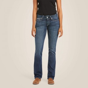 Ariat R.E.A.L. Mid Rise Stretch Ivy Stackable Straight Leg Jean Dresden Polska | TJPWKS-791