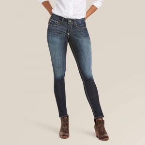 Ariat R.E.A.L. Mid Rise Stretch Outseam Ella Skinny Jean Celestial Polska | ENSCHX-650