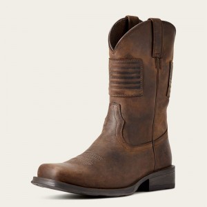 Ariat Rambler Patriot Western Boot Brązowe Polska | AYKNXR-823