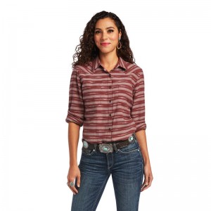 Ariat Real Billie Jean Shirt Ikat Jacquard Polska | SWTZHL-537