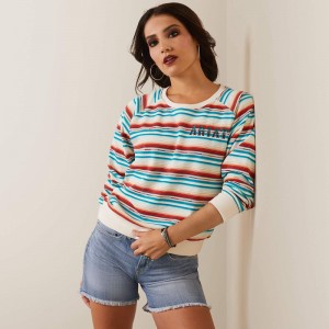 Ariat Real Rosa Serape Sweatshirt Rosa Serape Polska | DMZEBU-160