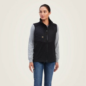 Ariat Rebar Cloud 9 Insulated Vest Czarne Polska | SXBJPD-508