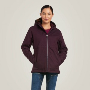 Ariat Rebar Duracanvas Insulated Jacket Plum Perfect Polska | TSBMCD-763