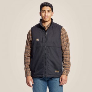 Ariat Rebar Duracanvas Vest Czarne Polska | UELJTY-264