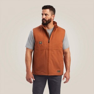 Ariat Rebar Duracanvas Vest Miedź Polska | XPLJGO-148