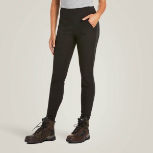 Ariat Rebar Durastretch Utility Legging Czarne Polska | AYLKZM-517