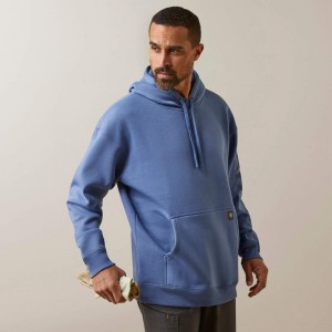 Ariat Rebar Graphic Hoodie Coastal Fjord Polska | MBNYFJ-591