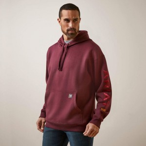 Ariat Rebar Graphic Hoodie Szare Polska | TRXKWZ-457