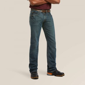 Ariat Rebar M5 Straight Durastretch Edge Stackable Straight Leg Jean Ironside Polska | CTJSFO-453