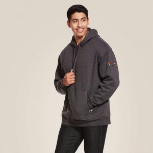 Ariat Rebar Workman Hoodie Charcoal Polska | PAJUGT-718