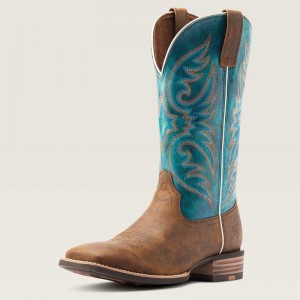 Ariat Ricochet Cowboy Boot Aged Tan Polska | SPYIOV-827