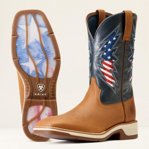 Ariat Ridgeback Venttek Western Boot Georgia Clay Polska | WVQBZD-947