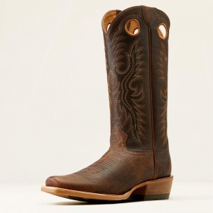 Ariat Ringer Cowboy Boot Dusted Wheat/Toffee Crunch Polska | AMKJWB-364