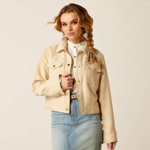 Ariat Rodeo Cropped Jacket Szare Polska | JPASRC-854