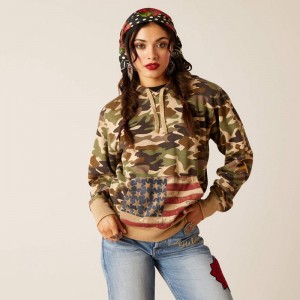 Ariat Rodeo Quincy Hoodie Wild West Usa Polska | PBFWCO-578