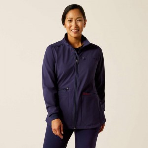 Ariat Rosalyn Utility Scrub Jacket Granatowe Polska | WVZBYS-657