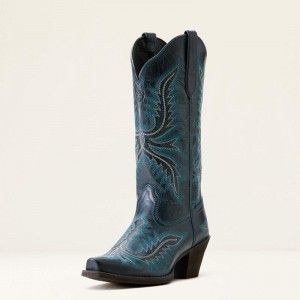 Ariat Round Up Collins Western Boot Fresh Denim Polska | VFJAXM-712