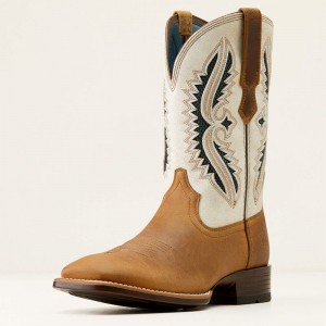 Ariat Rowder Venttek 360° Cowboy Boot Marbled Tan/White Polska | JMBLSI-832