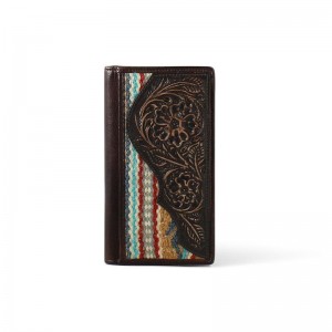 Ariat Rug Floral Embossed Rodeo Wallet Brązowe Polska | SMFEIN-752