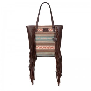 Ariat Serape Large Tote Bag Brązowe Polska | PCEVJY-831