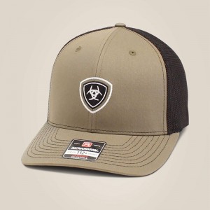 Ariat Shield Logo Cap Oliwkowe Polska | IKWJEG-709