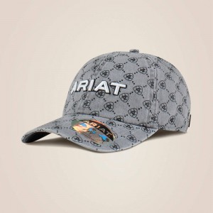 Ariat Shield Logo Print Cap Gray Polska | KOWCQI-631