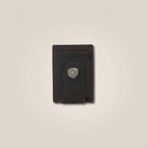 Ariat Shield Medallion Card Case Brązowe Polska | HNFUQW-762