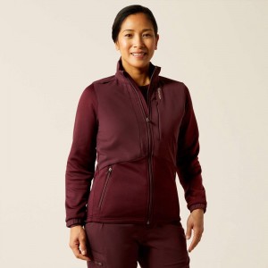 Ariat Sina Fleece Scrub Jacket Winetasting Polska | ETANDC-864