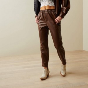 Ariat Small Town Jogger Pant Fondue Fudge Polska | KVOTAX-793