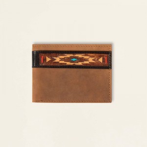 Ariat Southwest Bifold Wallet Czarne Polska | IMCZDQ-213