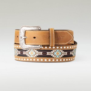 Ariat Southwest Diamond Belt Brązowe Polska | KVPLTO-142